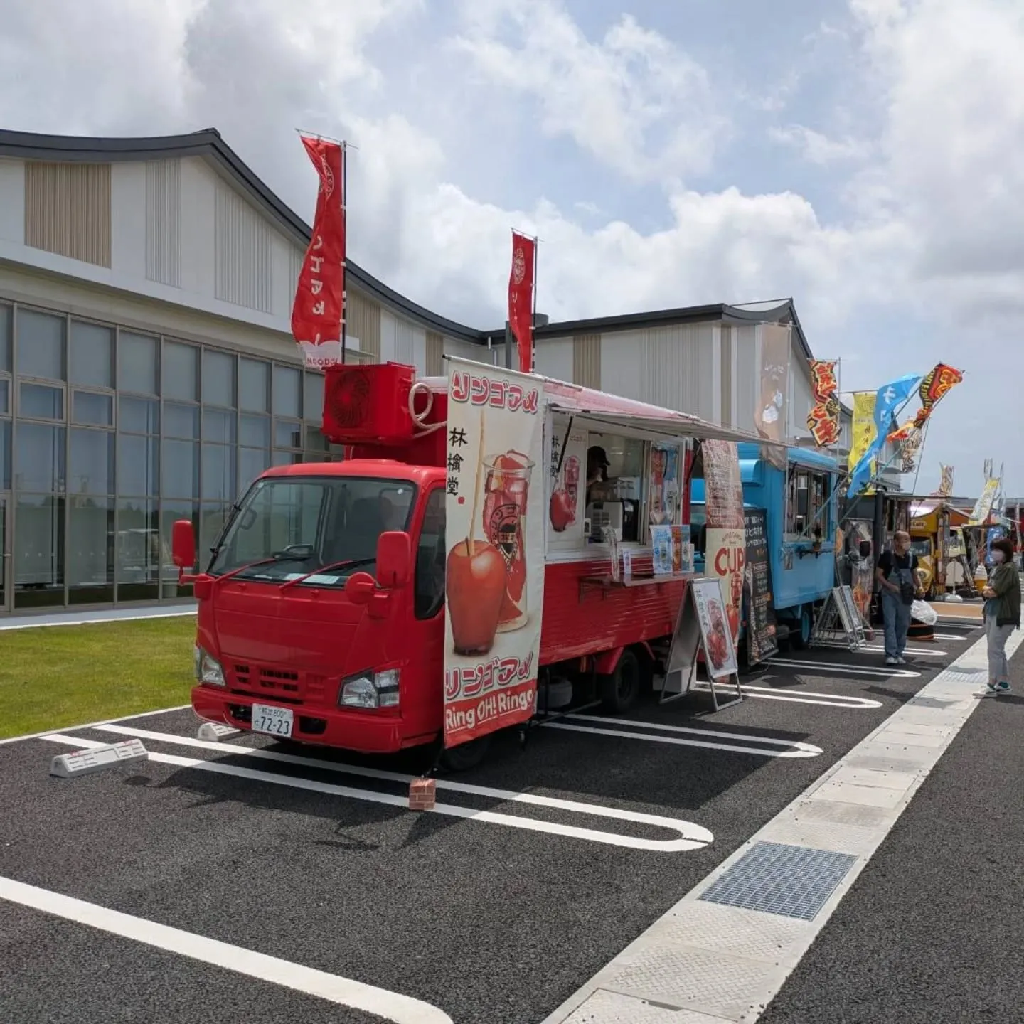 4月1日に、家から程近い益城町仮説役場跡地にオープンした「益...